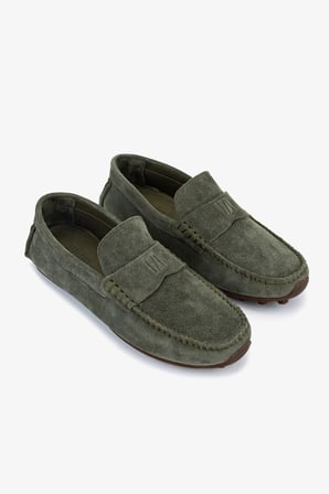 Valmenti Erkek Hakiki Deri Yeşil Loafer Ayakkabı 1202 500-118 ERK AYK Y26 BOSCO