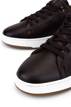 Tamer Tanca Erkek Hakiki Deri Kahverengi Sneakers & Spor Ayakkabı 1174 505 ERK AYK Y26 KAHVE