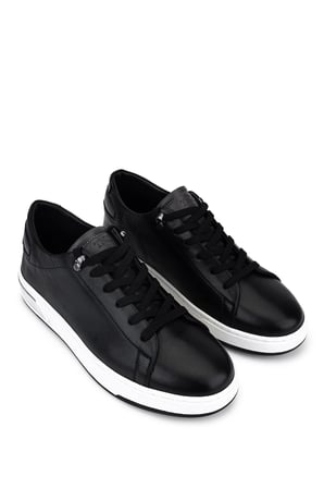 Tamer Tanca Erkek Hakiki Deri Siyah Sneakers & Spor Ayakkabı 1174 505 ERK AYK Y26 SIYAH