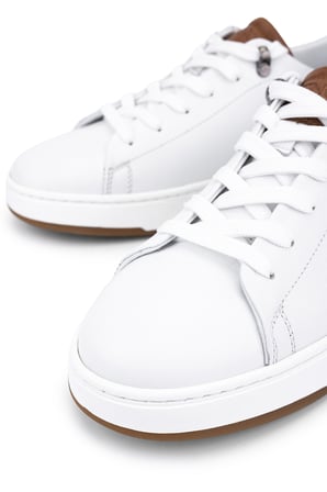 Tamer Tanca Erkek Hakiki Deri Beyaz Sneakers & Spor Ayakkabı 1174 505 ERK AYK Y26 BEYAZ