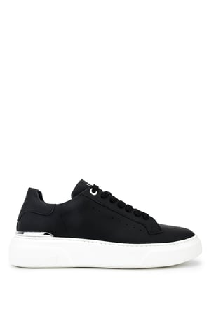 Tamer Tanca Erkek Hakiki Deri Siyah Sneakers & Spor Ayakkabı 1212 2502 ERK AYK Y26 SIYAH