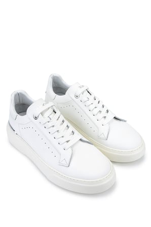 Tamer Tanca Erkek Hakiki Deri Beyaz Sneakers & Spor Ayakkabı 1212 2502 ERK AYK Y26 BEYAZ