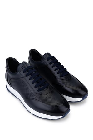 Tamer Tanca Erkek Hakiki Deri Lacivert Sneakers & Spor Ayakkabı 771 8586 ERK AYK Y26 LACI DR