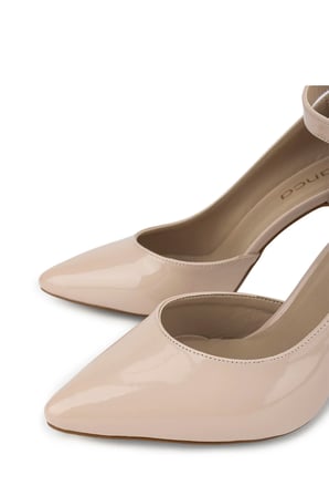 Tamer Tanca Kadın Suni Deri Nude Rugan Topuklu & Stiletto Ayakkabı 828 319 BN AYK Y26 NUDE RUGAN