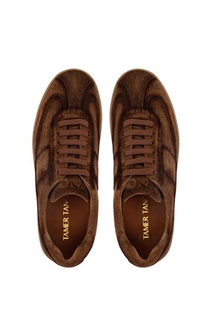 Tamer Tanca Erkek Hakiki Deri Tütün Süet Sneakers & Spor Ayakkabı 1093 3072 ERK AYK Y26 TUTUN SUET