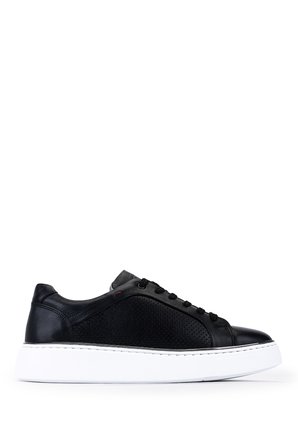 Tamer Tanca Erkek Hakiki Deri Siyah Sneakers & Spor Ayakkabı 1214 111 ERK AYK Y26 SIYAH DR