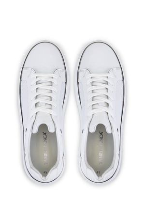 Tamer Tanca Erkek Hakiki Deri Beyaz Sneakers & Spor Ayakkabı 1214 111 ERK AYK Y26 BEYAZ DR