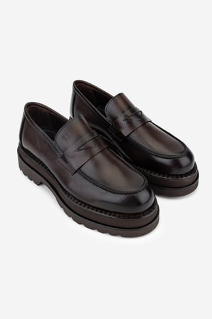 Valmenti Erkek Hakiki Deri Kahverengi Loafer Ayakkabı 771 500 ERK AYK Y24 KAHVE SPR