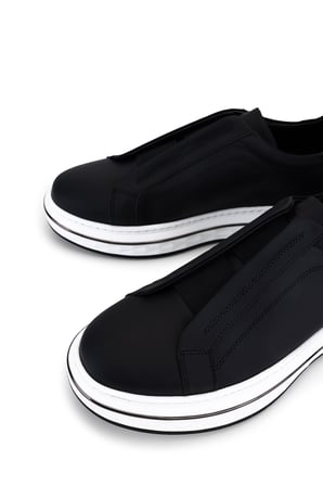 Tamer Tanca Erkek Hakiki Deri Siyah Sneakers & Spor Ayakkabı 698 1261-14 ERK AYK Y26 SIYAH MET