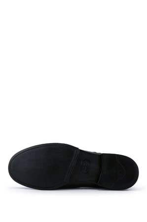 Tamer Tanca Erkek Hakiki Deri Siyah Loafer Ayakkabı 1008 2828 ERK AYK Y24 SIYAH DR