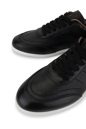 Tamer Tanca Erkek Hakiki Deri Siyah Sneakers & Spor Ayakkabı 04 1202 ERK AYK Y26 SIYAH DR/BYZ TBN