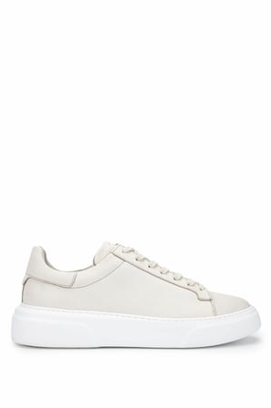 Tamer Tanca Erkek Hakiki Deri Bej Floter Sneakers & Spor Ayakkabı 1212 2501 ERK AYK Y26 BEJ FLTR