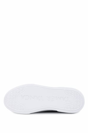 Tamer Tanca Erkek Hakiki Deri Siyah Floter Sneakers & Spor Ayakkabı 1212 2501 ERK AYK Y26 SIYAH FLTR