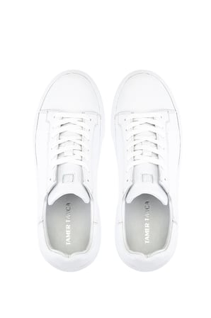 Tamer Tanca Erkek Hakiki Deri Beyaz Sneakers & Spor Ayakkabı 1212 2501 ERK AYK Y26 BEYAZ FLTR