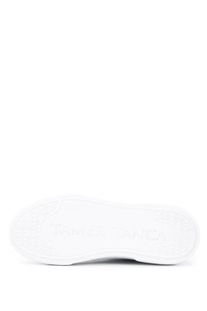Tamer Tanca Erkek Hakiki Deri Beyaz Sneakers & Spor Ayakkabı 1212 2501 ERK AYK Y26 BEYAZ FLTR