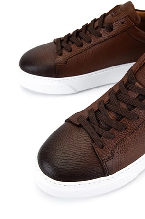 Tamer Tanca Erkek Hakiki Deri Kahverengi Sneakers & Spor Ayakkabı 1212 2501 ERK AYK Y26 KAHVE FLTR