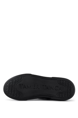 Tamer Tanca Erkek Hakiki Deri Siyah/Siyah Sneakers & Spor Ayakkabı 1212 2501 ERK AYK Y26 SYH TBN/SYH FLTR