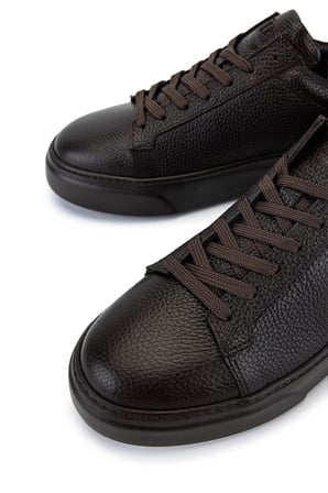 Tamer Tanca Erkek Hakiki Deri Kahverengi Taban Sneakers & Spor Ayakkabı 1212 2501 ERK AYK Y26 KHV TBN/KHV FLTR