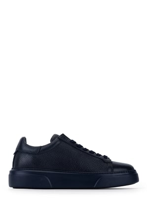 Tamer Tanca Erkek Hakiki Deri Lacivert Taban Sneakers & Spor Ayakkabı 1212 2501 ERK AYK Y26 LACI TBN/LACI FLTR