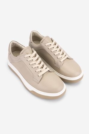 Valmenti Erkek Hakiki Deri Bej Sneakers & Spor Ayakkabı 1212 2504 ERK AYK Y26 BEJ FLTR/BEJ MET