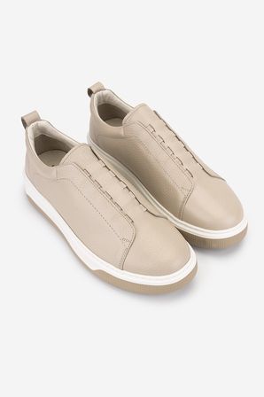 Valmenti Erkek Hakiki Deri Bej Floter Sneakers & Spor Ayakkabı 1212 2505 ERK AYK Y26 BEJ FLTR