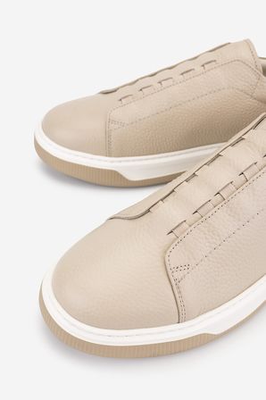 Valmenti Erkek Hakiki Deri Bej Floter Sneakers & Spor Ayakkabı 1212 2505 ERK AYK Y26 BEJ FLTR