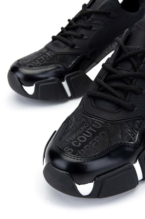 Tamer Tanca Erkek Hakiki Deri Siyah Sneakers & Spor Ayakkabı 1145 12546-Y ERK AYK Y246 SIYAH KMS