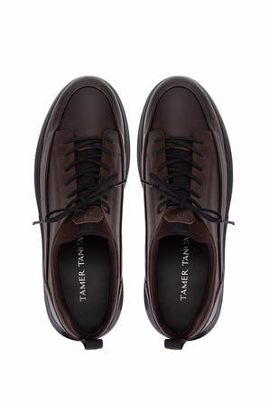 Tamer Tanca Erkek Hakiki Deri Kahverengi Sneakers & Spor Ayakkabı 1145 20548 ERK AYK Y26 KAHVE ANL