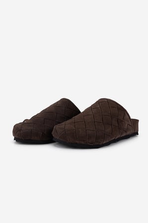 Valmenti Kadın Hakiki Deri Kahverengi Düz Terlik 468 P-002 BN TRLK Y26 CACAO