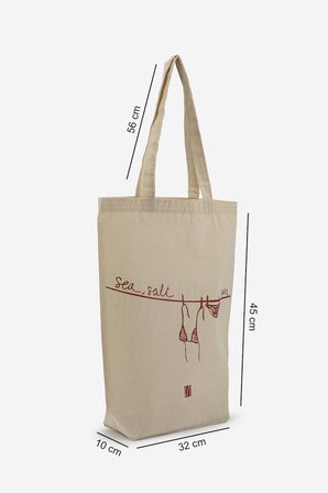 Valmenti Unisex Tekstil Kırmızı Bez Poşet Çanta 1223 VLMNT-1 BEZ POSET NTRL KTN/KRMZ