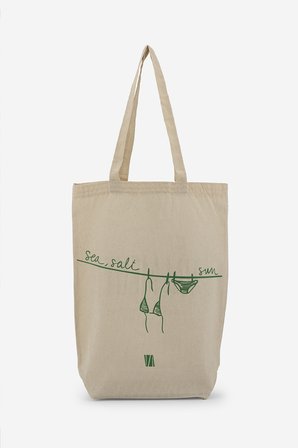 Valmenti Unisex Tekstil Yeşil Bez Poşet Çanta 1223 VLMNT-1 BEZ POSET NTRL KTN/YSL