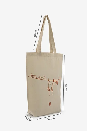 Valmenti Unisex Tekstil Turuncu Bez Poşet Çanta 1223 VLMNT-1 BEZ POSET NTRL KTN/TRNC
