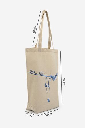 Valmenti Unisex Tekstil Mavi Bez Poşet Çanta 1223 VLMNT-1 BEZ POSET NTRL KTN/MAVI