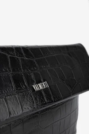 Valmenti Kadın Suni Deri Siyah Kroko Clutch Çanta 921 7484 BN CNT SK26-27 SIYAH KROKO