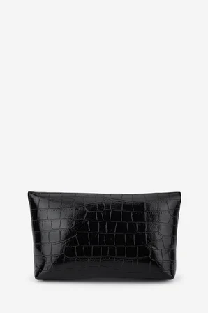 Valmenti Kadın Suni Deri Siyah Kroko Clutch Çanta 921 7484 BN CNT SK26-27 SIYAH KROKO