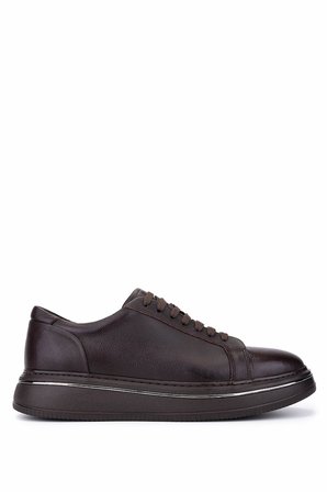 Tamer Tanca Erkek Hakiki Deri Kahverengi Sneakers & Spor Ayakkabı 870 500 ERK AYK SK26-27 KAHVE DR