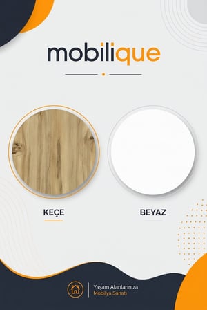 Havana Kiler Dolabı Keçe - Beyaz