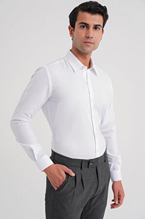 GK 737 GÖMLEK Slim BEYAZ KLASİK