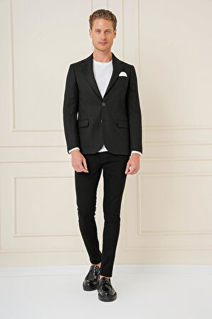 C 685 Slim Fit Siyah Spor Ceket