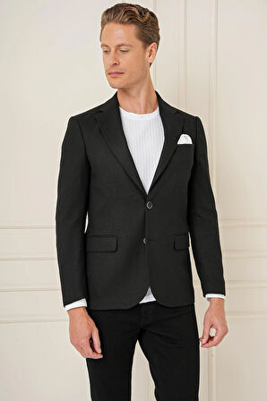 C 685 Slim Fit Siyah Spor Ceket