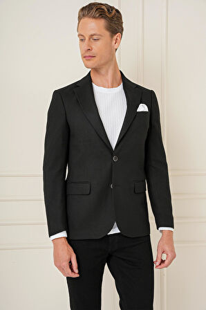 C 685 Slim Fit Siyah Spor Ceket