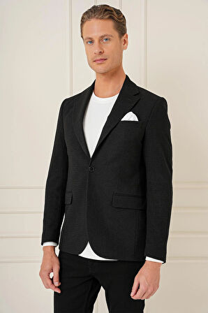 C 686 Slim Fit Siyah Spor Ceket