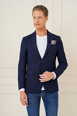 C 686 Slim Fit Lacivert Spor Ceket