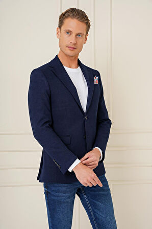 C 686 Slim Fit Lacivert Spor Ceket