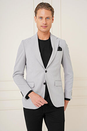 C 686 Slim Fit Gri Spor Ceket