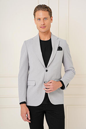 C 686 Slim Fit Gri Spor Ceket