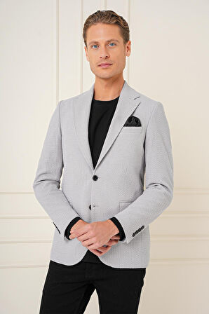 C 686 Slim Fit Gri Spor Ceket