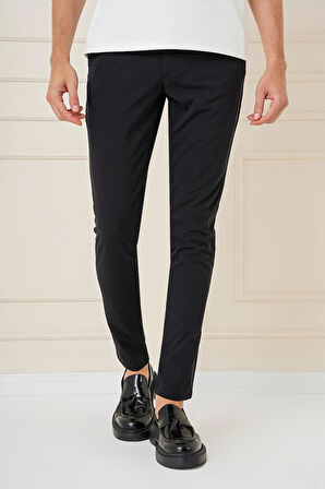 P 1161 Slim Fit Siyah Klasik Pantolon