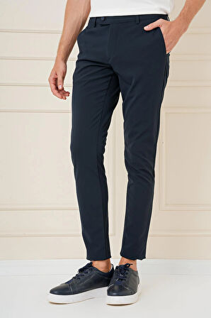 P 1161 Slim Fit Lacivert Klasik Pantolon
