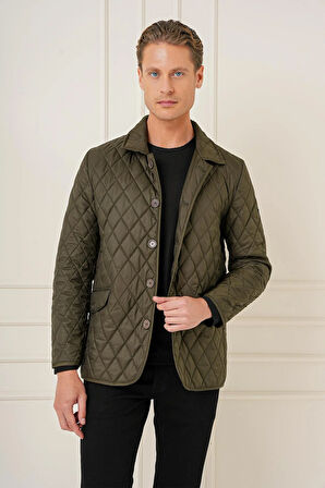 KA 081 Slim Fit Haki Spor Kaban